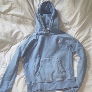 baby blue champion hoodie